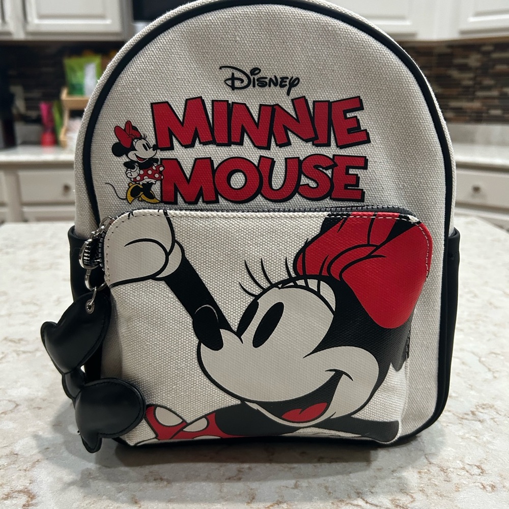 Primark Red and Black Minnie Mouse Backpack-NWT